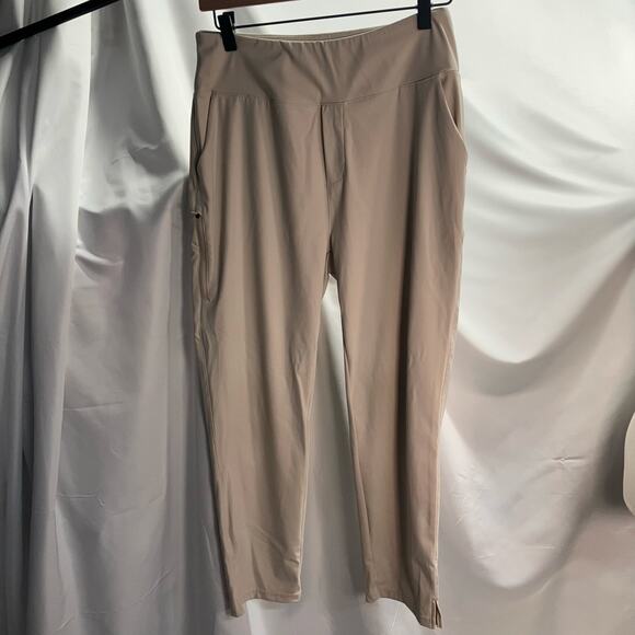 YYV Women's Golf Pants‎ Medium Stretch Beige Pockets Active Yoga Neutral - Picture 2 of 16